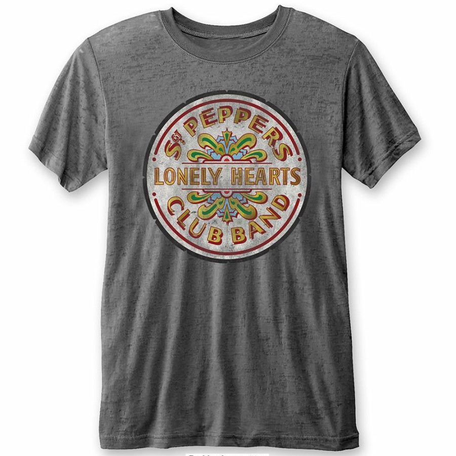 Men'S T-Shirts * | Sale Online The Beatles T-Shirt Sgt Pepper Drum