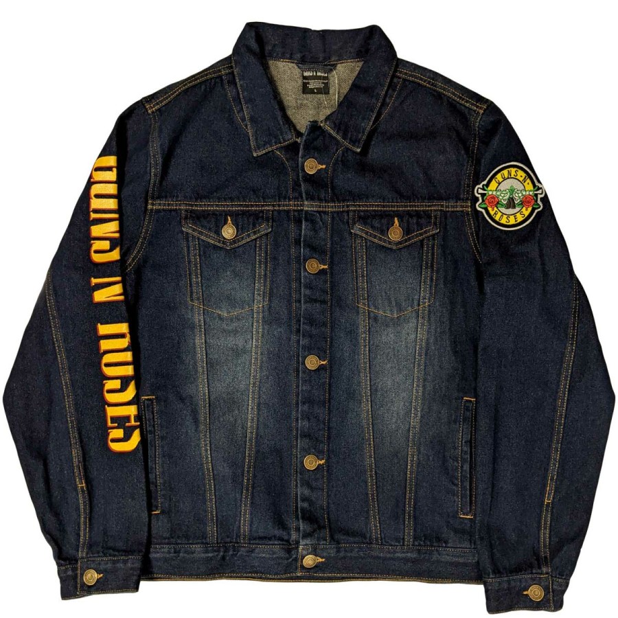 Men'S T-Shirts * | Online Discount Guns N Roses Denim Jacket