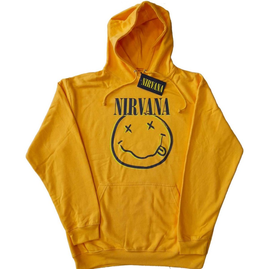 Men'S T-Shirts * | Clearance Sale Nirvana Unisex Hoodie Inverse Smile