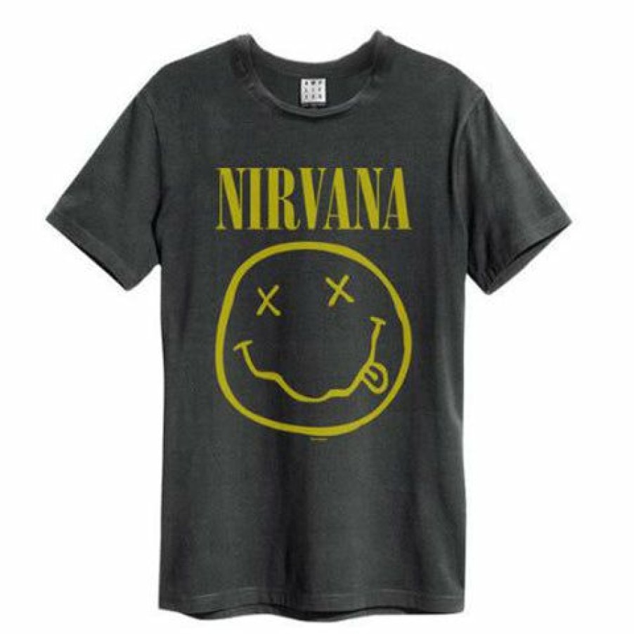 Men'S T-Shirts * | Top Selling Nirvana T-Shirt Smiley Face