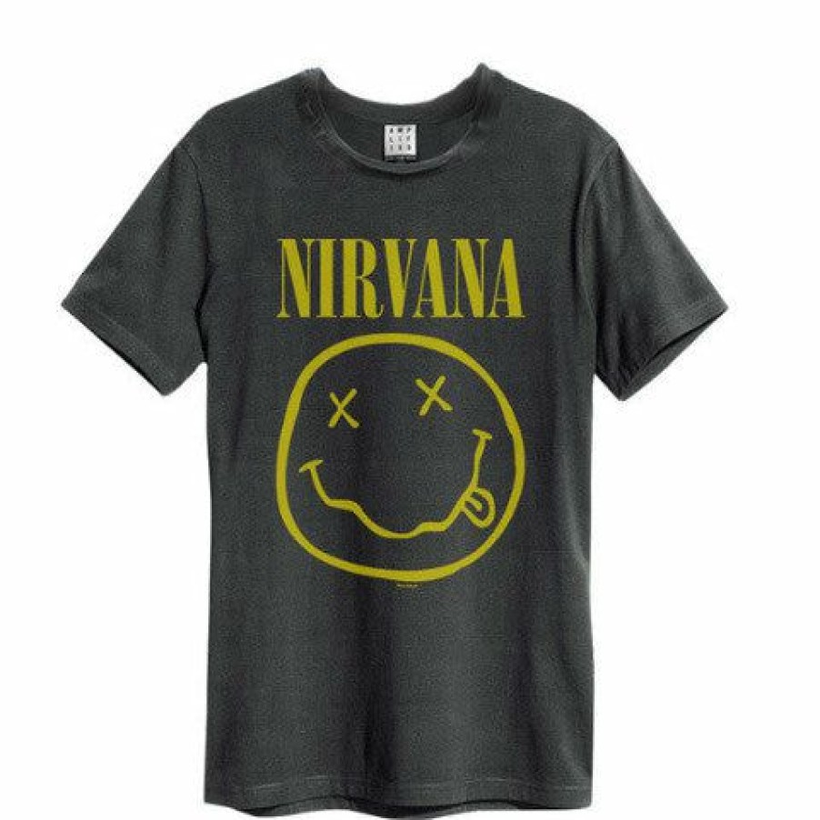 Men'S T-Shirts * | Top Selling Nirvana T-Shirt Smiley Face