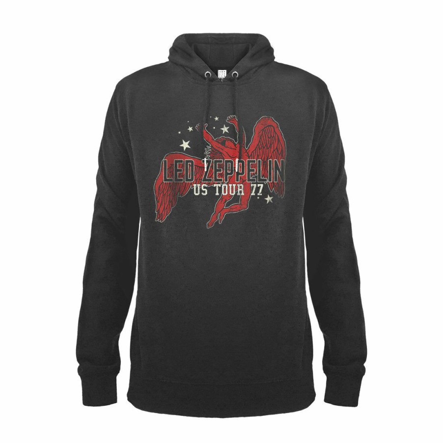 Men'S T-Shirts * | Fire Sale Led Zeppelin Hoodie 77 Tour