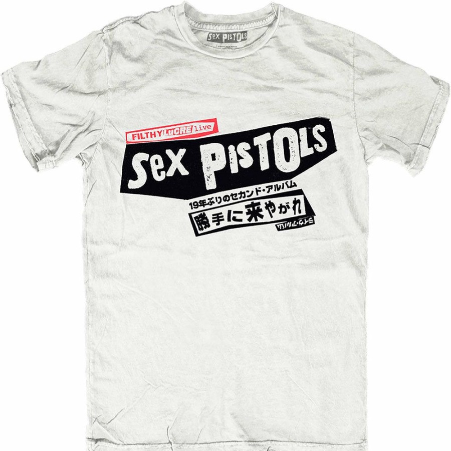 Men'S T-Shirts * | Cut Price Sex Pistols T-Shirt Filthy Lucre Japan Back Print