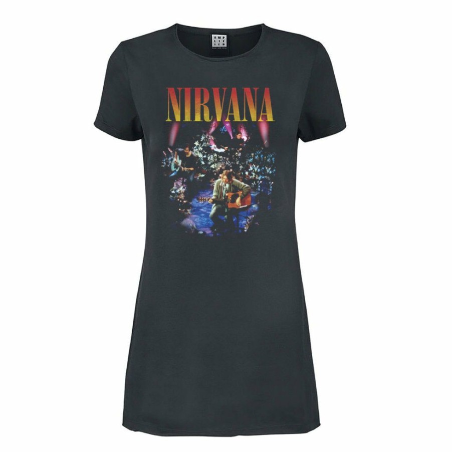 Ladies T-Shirts * | Top Selling Nirvana T-Shirt Dress Live In New York