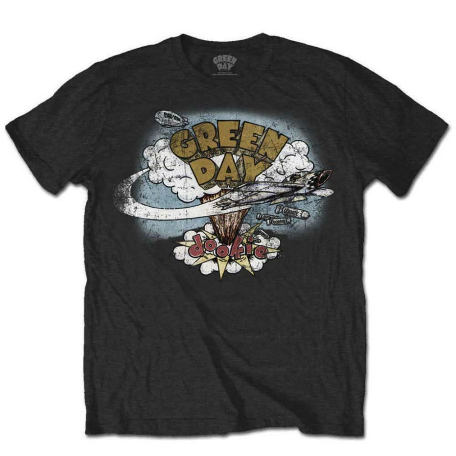 Men'S T-Shirts * | Sale Online Green Day T-Shirt Dookie Vintage